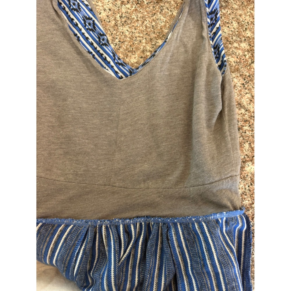 Maeve Anthropologie Fit and Flare‎ Dress Womens 4 Blue Geometric Ikat Sleeveless - Picture 11 of 11